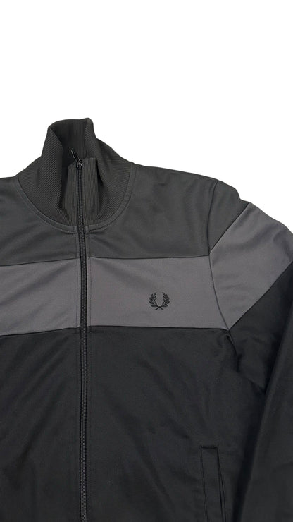 Fred Perry Trainingsjacke Schwarz Grau S