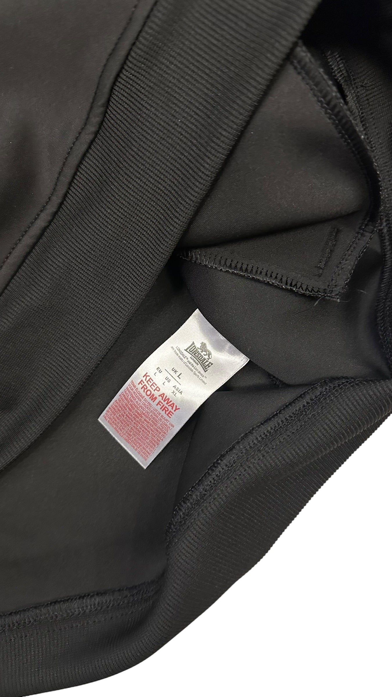 Lonsdale London Trainingsjacke Schwarz Weiß L