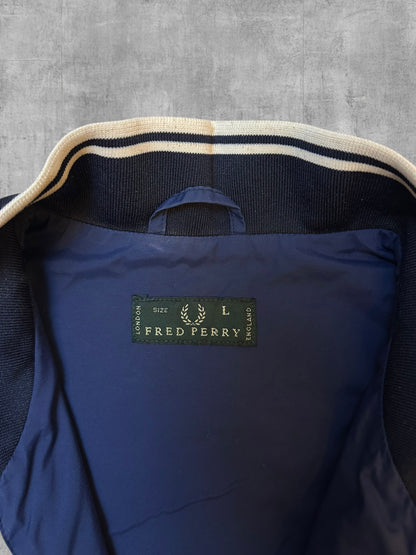 Fred Perry Bomberjacke Windbreaker Navy Blau L