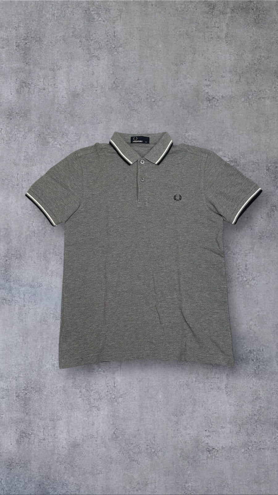 Fred Perry Polo Shirt Grau XS