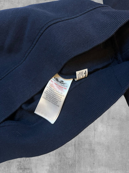 Ellesse Sweatshirt Navy Blau Weiß M - L