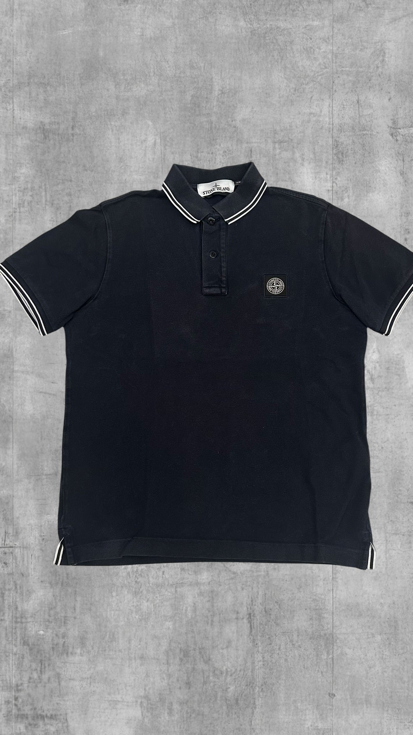 Stone Island Polo Shirt Schwarz S Slim Fit