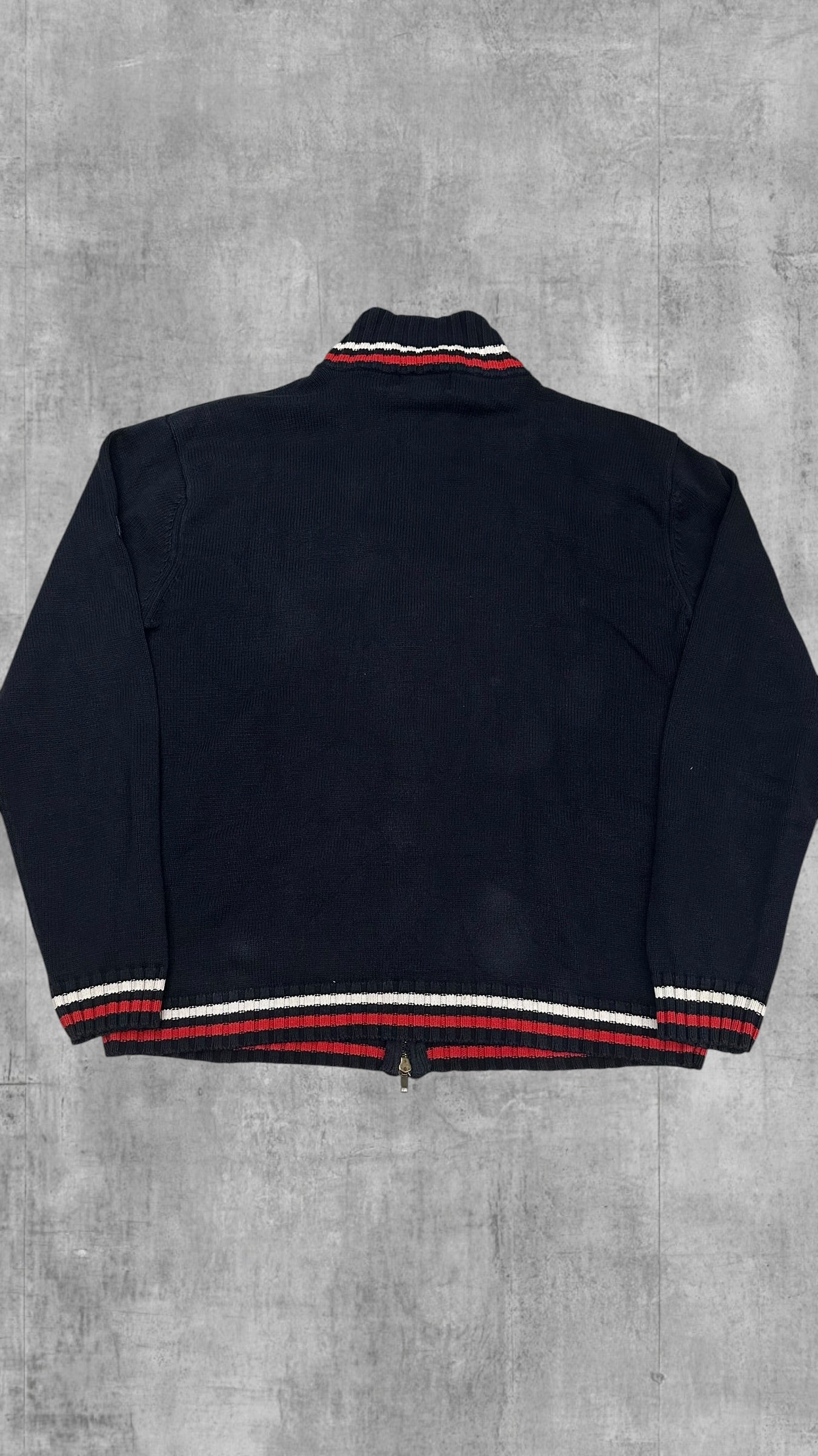 Lonsdale London Zip Jacke Baumwolle Schwarzblau Rot XXL