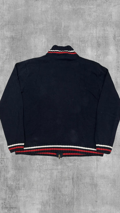 Lonsdale London Zip Jacke Baumwolle Schwarzblau Rot XXL
