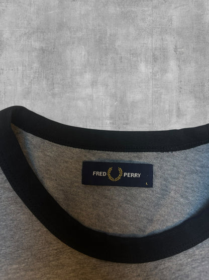 Fred Perry T-Shirt Taped Grau L