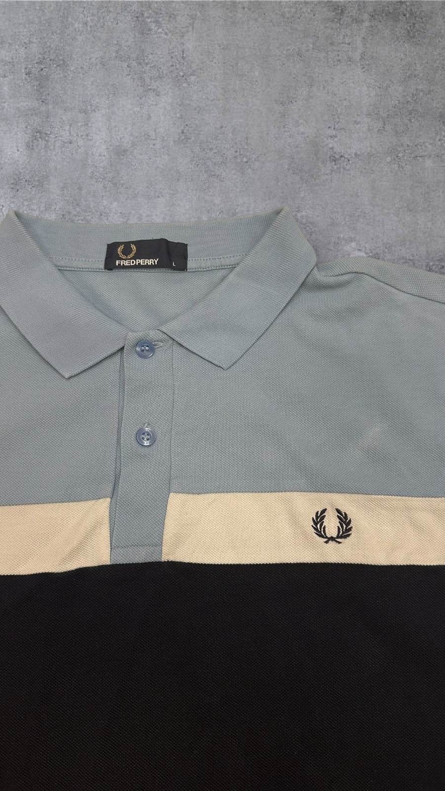 Fred Perry Polo Shirt Hellblau L
