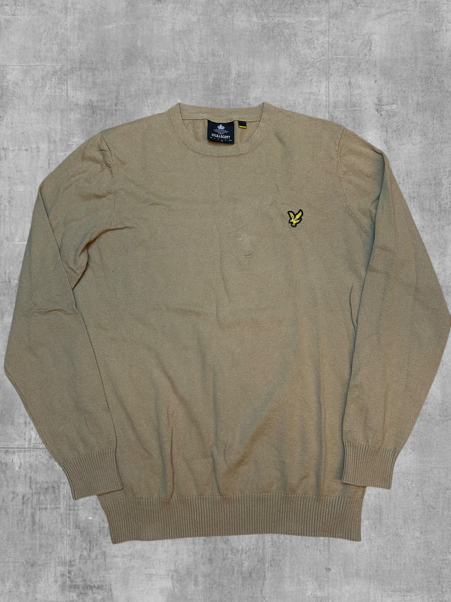 Lyle & Scott Strick Sweatshirt Beige L