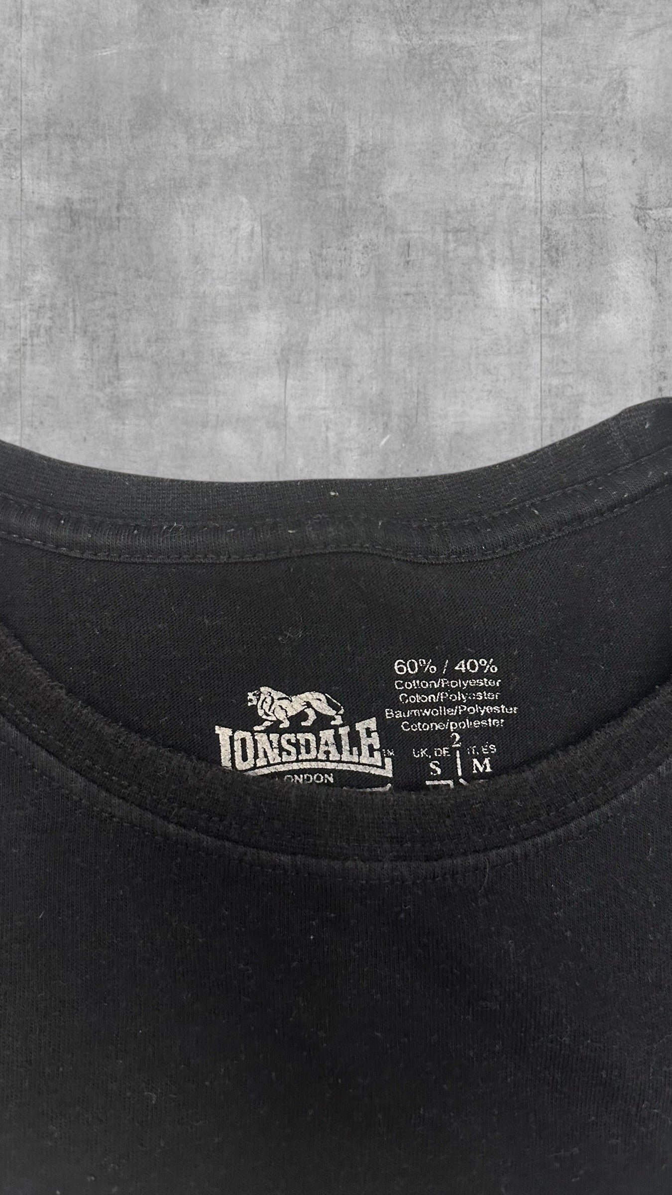 Lonsdale London Vintage T-Shirt Schwarz S