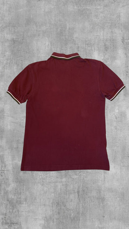 Fred Perry Polo Shirt Weinrot XS
