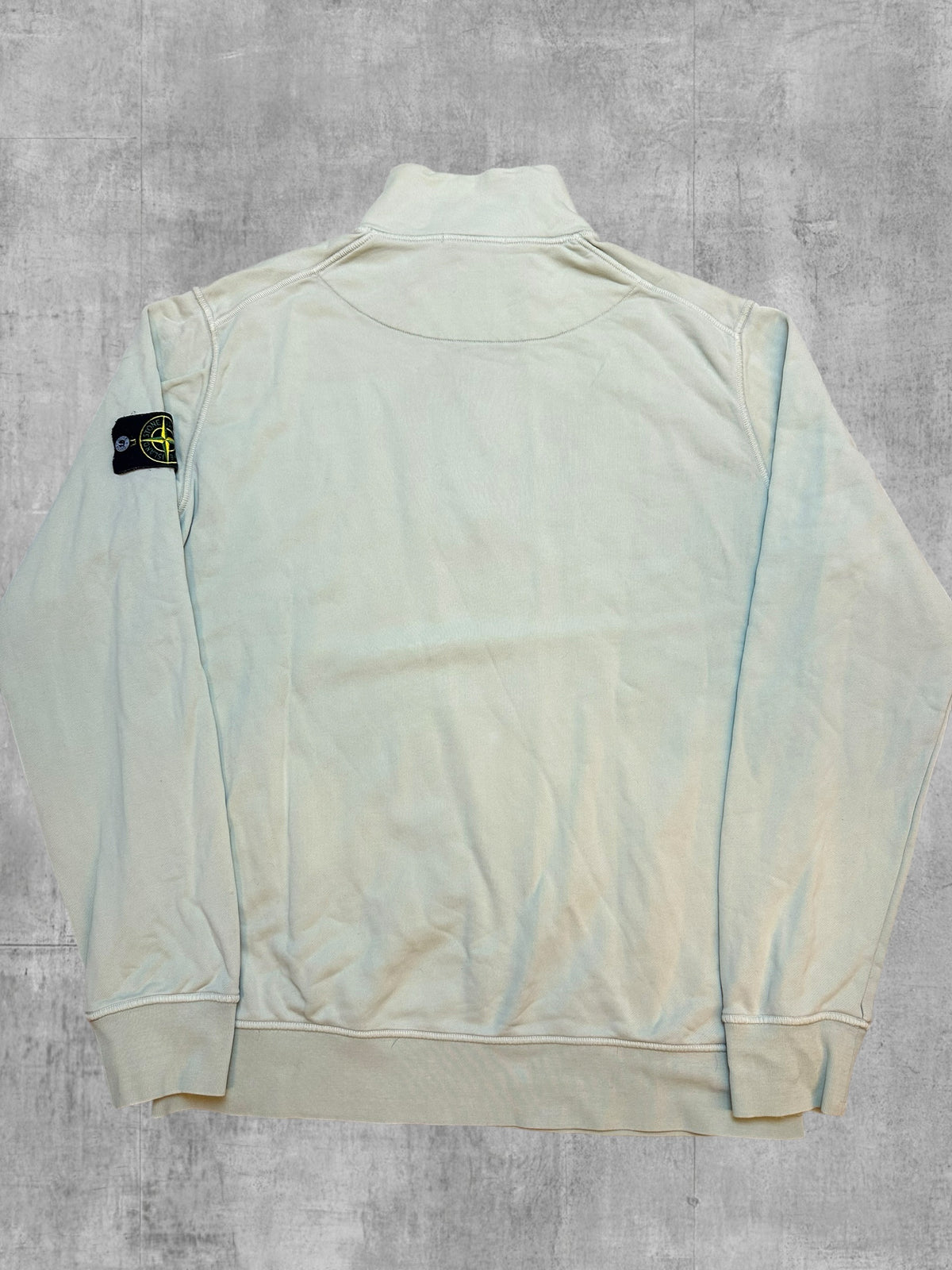 Stone Island Quarter Zip Pullover Mint Green L