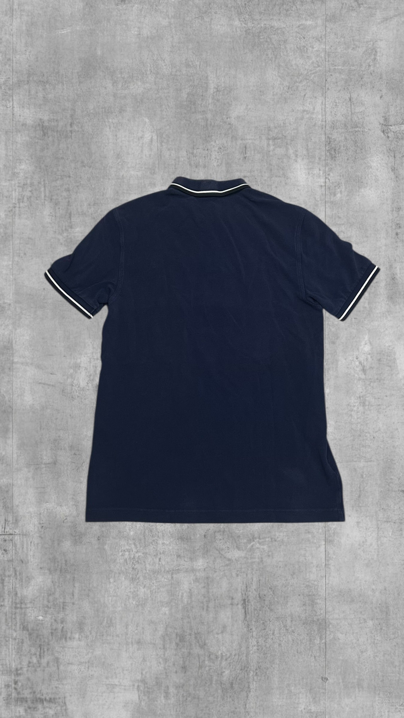 Fred Perry Zip Polo Shirt Navy Blau S