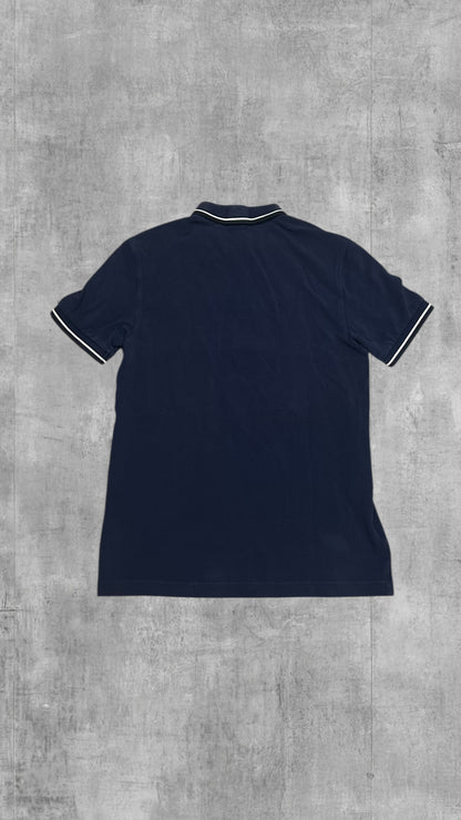Fred Perry Zip Polo Shirt Navy Blau S