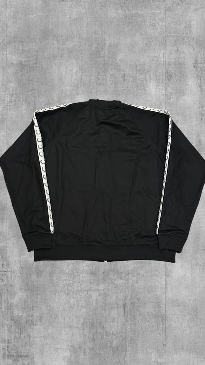 Fred Perry Trainingsjacke Taped Zip Jacke Schwarz Weiß XXL