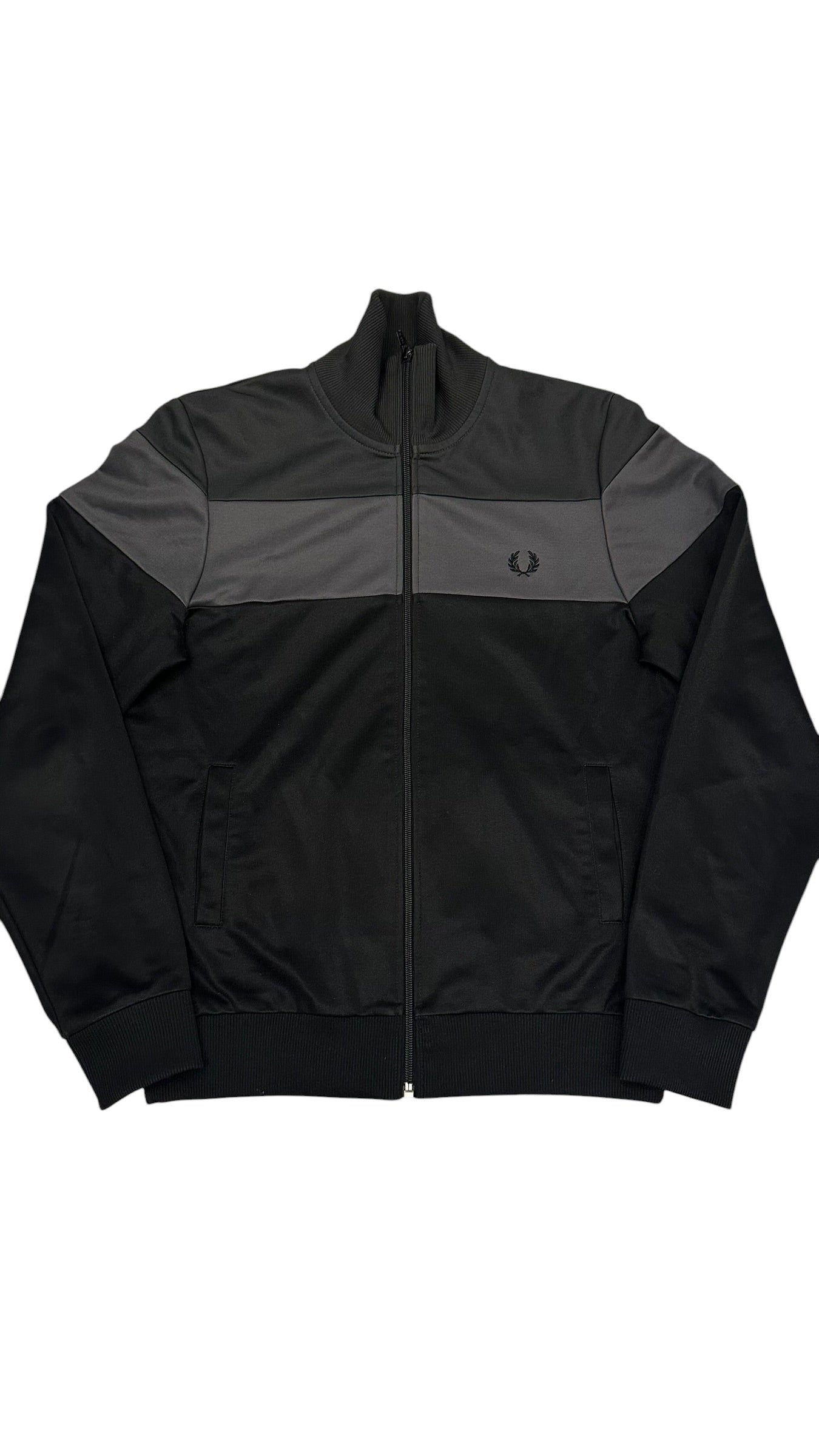 Fred Perry Trainingsjacke Schwarz Grau S