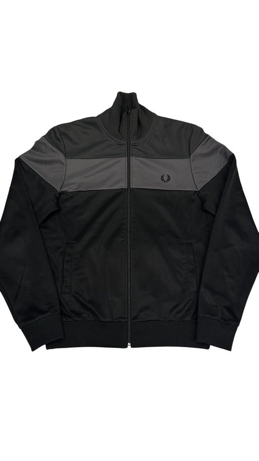Fred Perry Trainingsjacke Schwarz Grau S