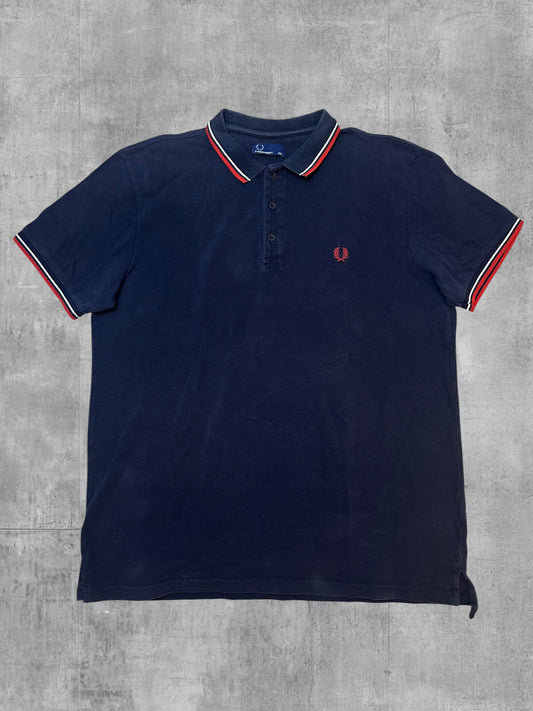 Fred Perry Polo Shirt Schwarz Rot Weiß 3XL
