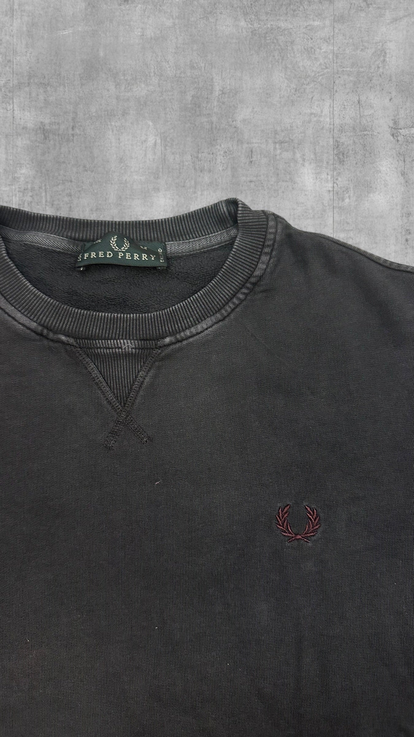 Fred Perry Sweatshirt Grau stone washed M