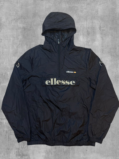 Ellesse dünner Windbreaker Schwarz M