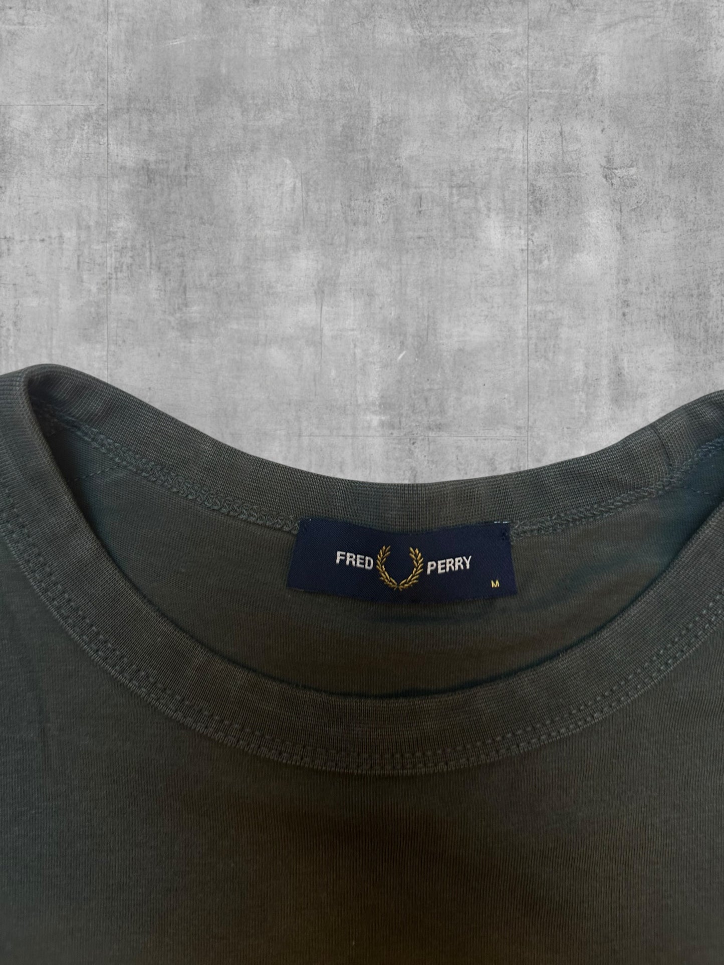 Fred Perry T-shirt Taped Khaki M