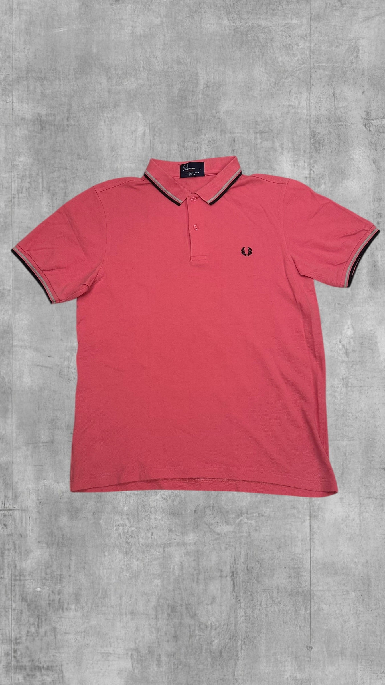 Fred Perry Polo Shirt Pink L