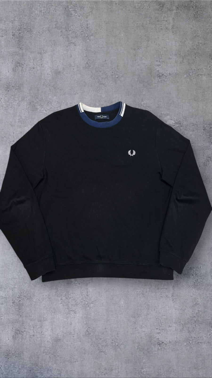 Fred Perry Sweatshirt Schwarz M