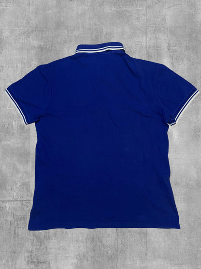 Fred Perry Polo Shirt Blau Weiß S -  M