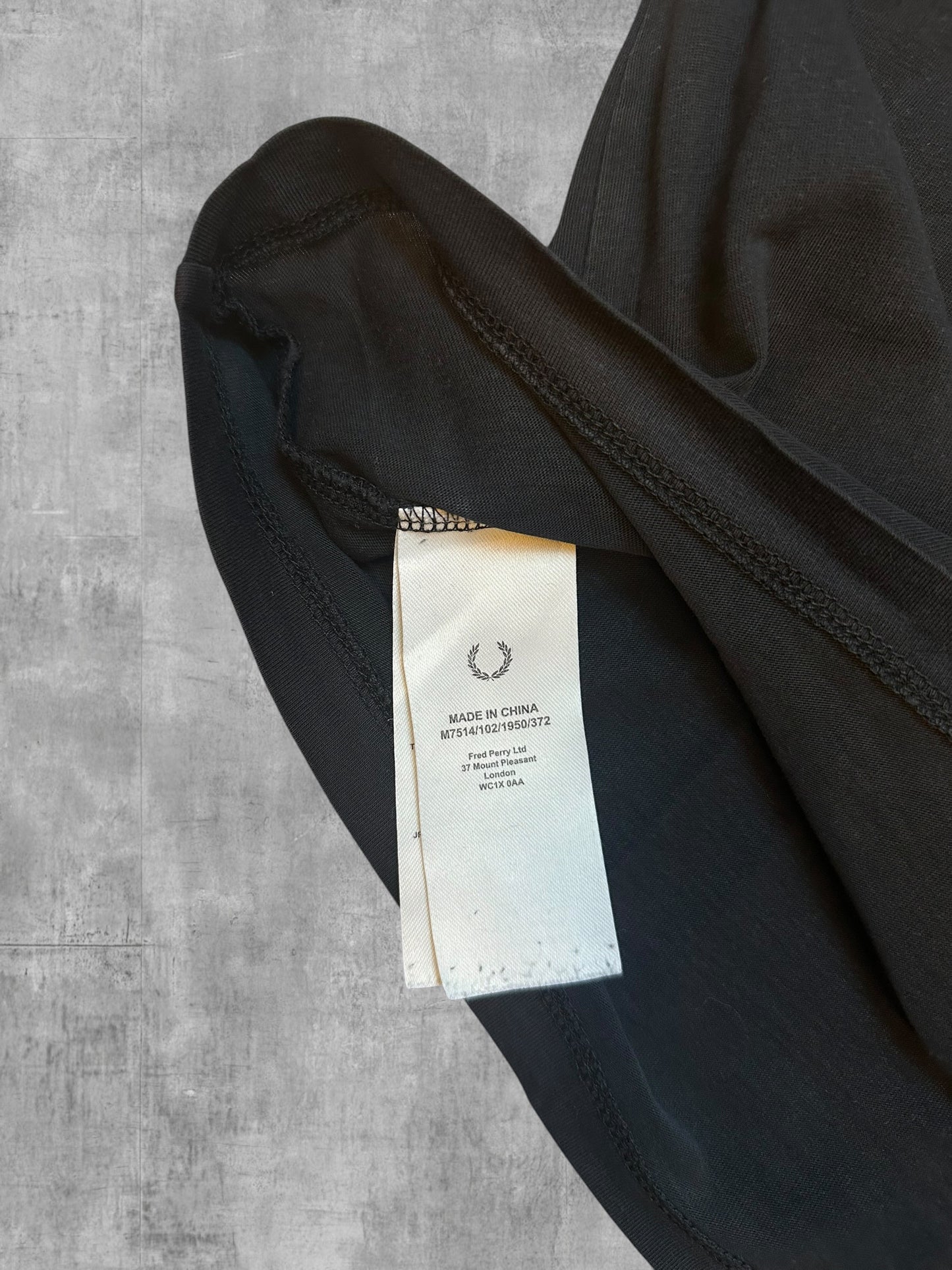 Fred Perry T-shirt Schwarz Weiß M