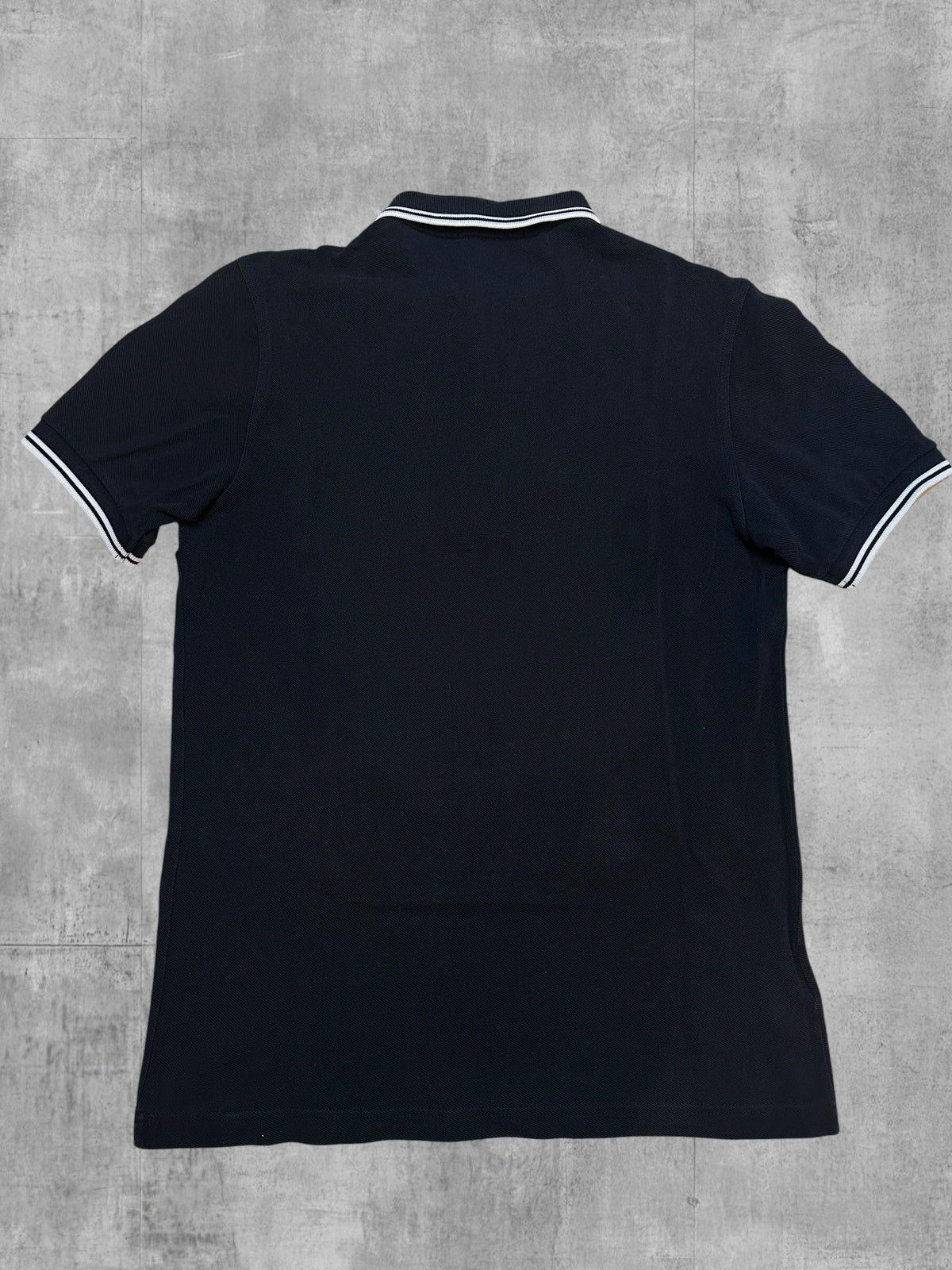 Fred Perry Polo Shirt Schwarz Weiß S