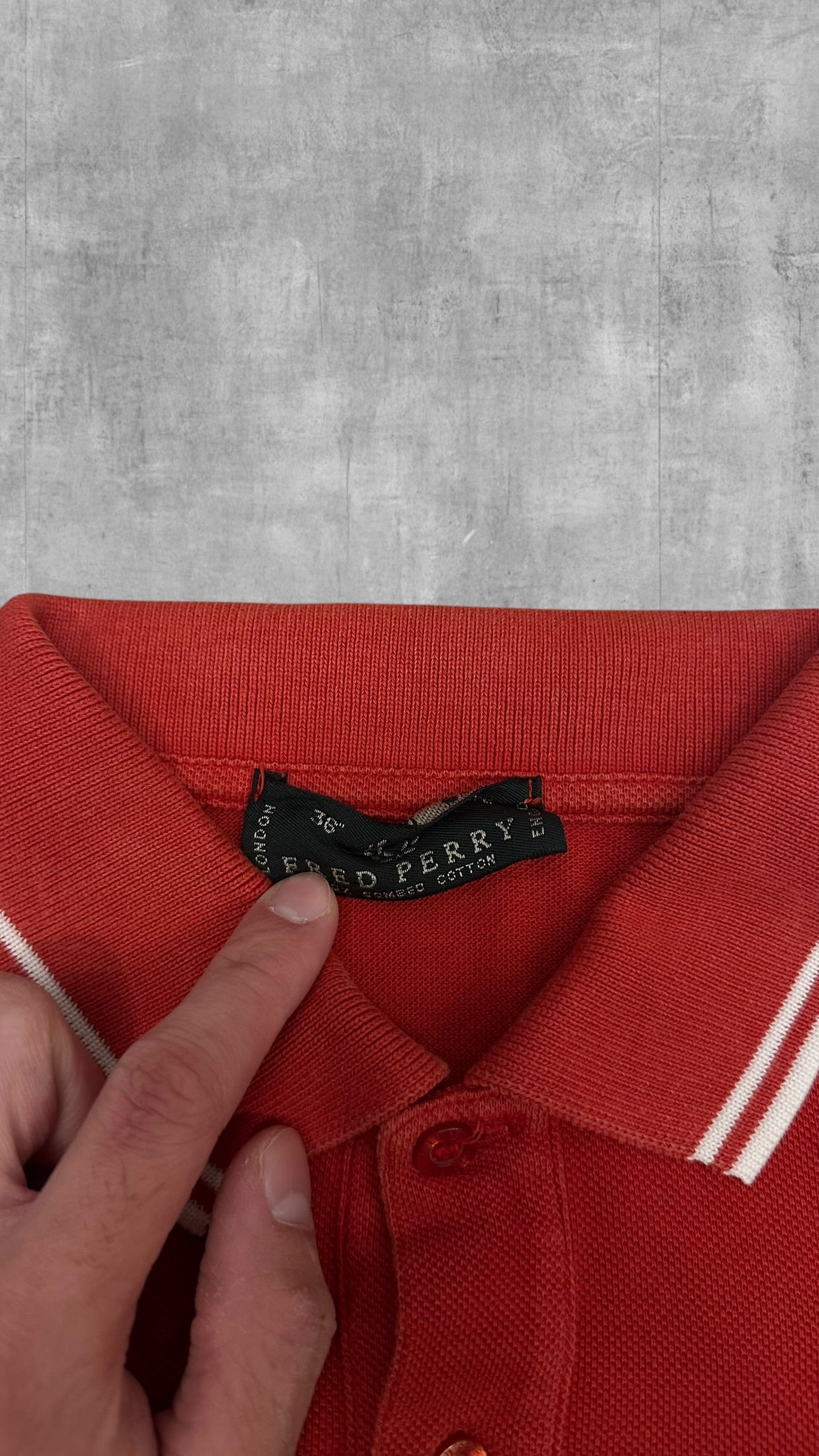 Fred Perry Polo Shirt Rot S