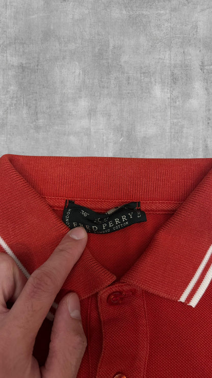 Fred Perry Polo Shirt Rot S