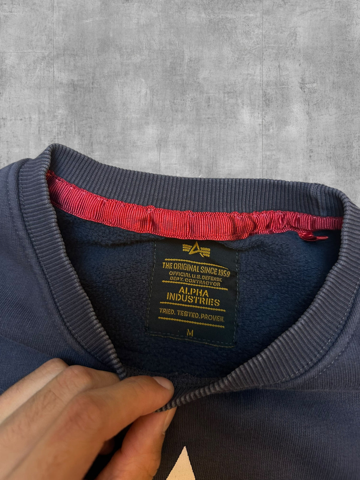 Alpha Industries Sweatshirt Navy Blau M