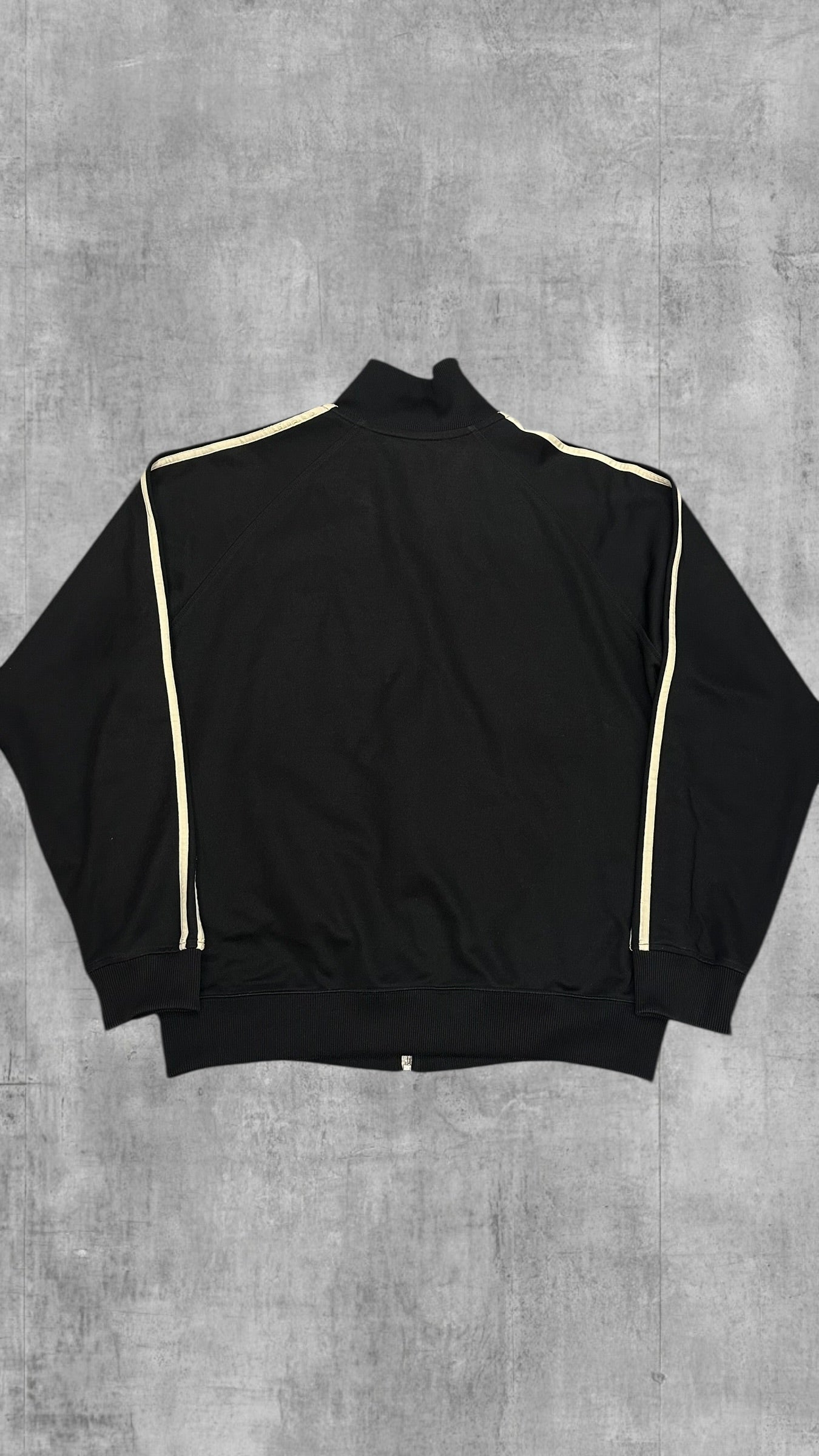 Vintage Fred Perry Trainingsjacke Taped Zip Jacke Schwarz L