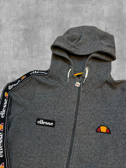 Ellesse Sweatjacke Grau Taped Frauengröße XS
