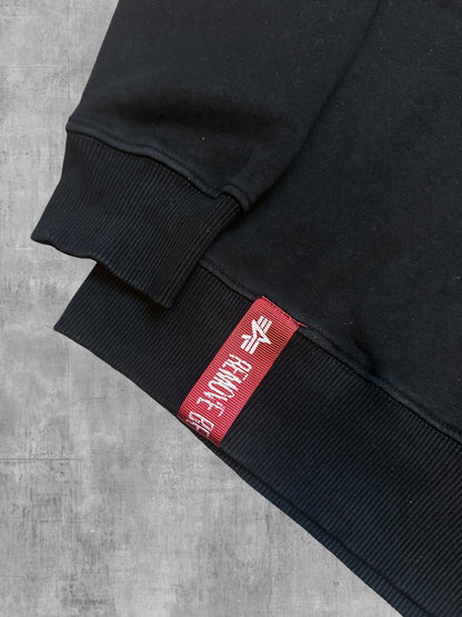 Alpha Industries Half Quarter Zip Pullover Schwarz L