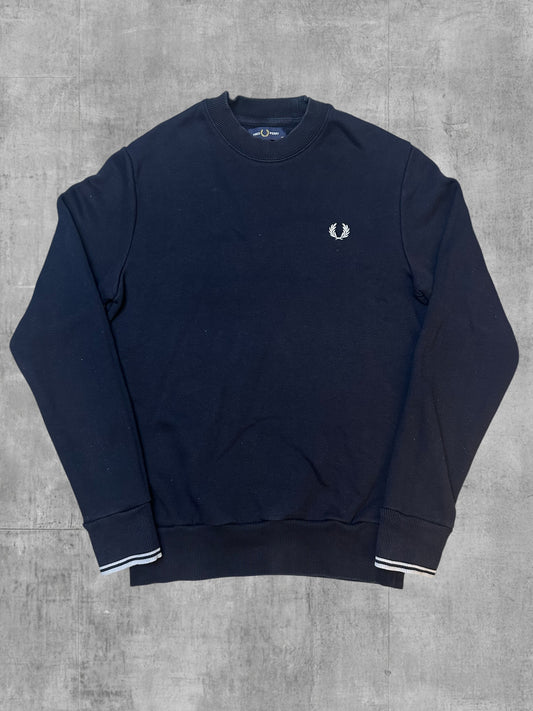 Fred Perry Sweatshirt Schwarz Weiß XS