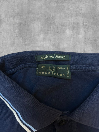 Fred Perry Polo Bleu Marine Blanc S
