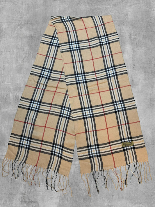 Burberry Schal Creme Weiß