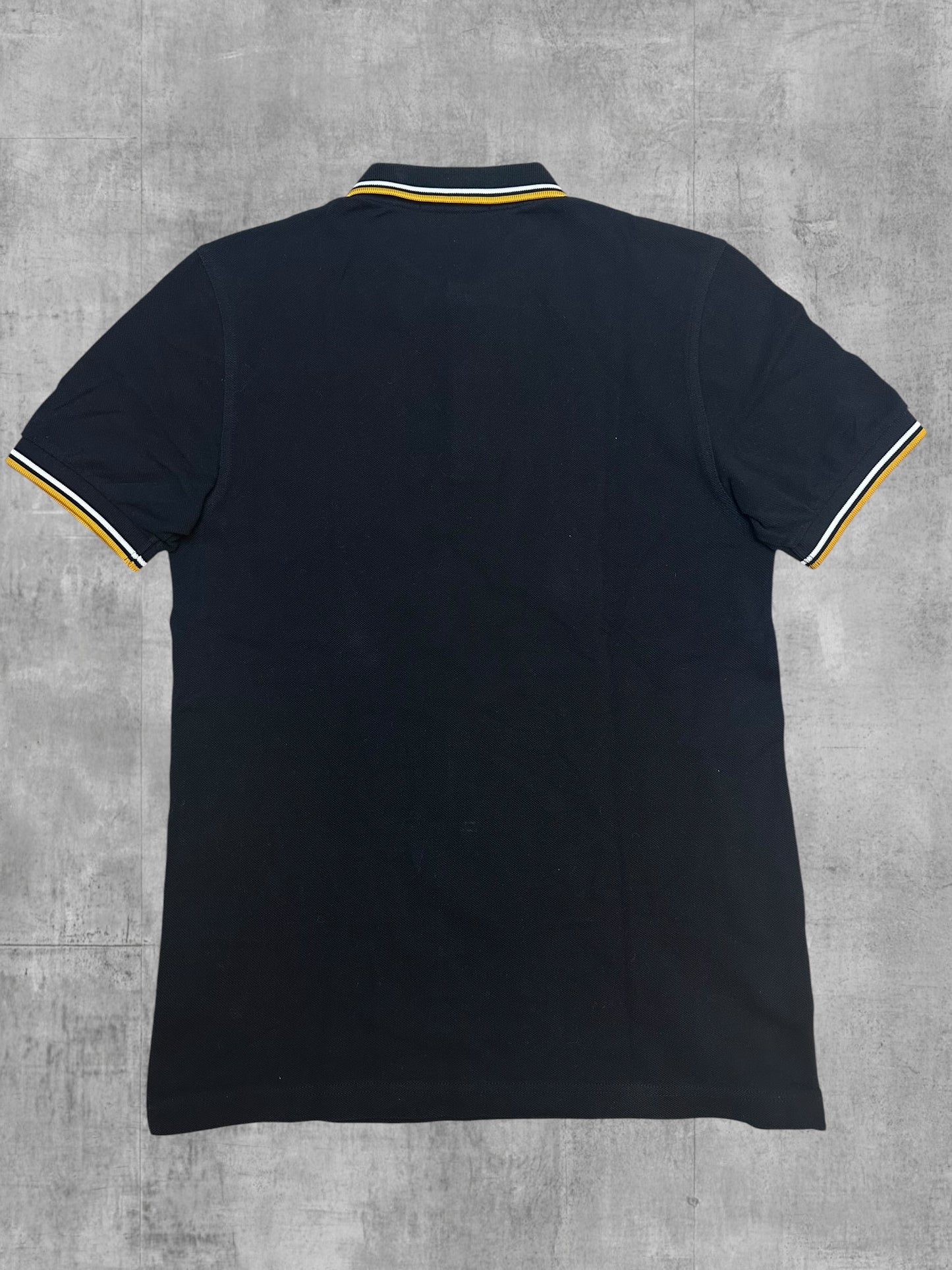 Fred Perry Polo Shirt Schwarz Gold S