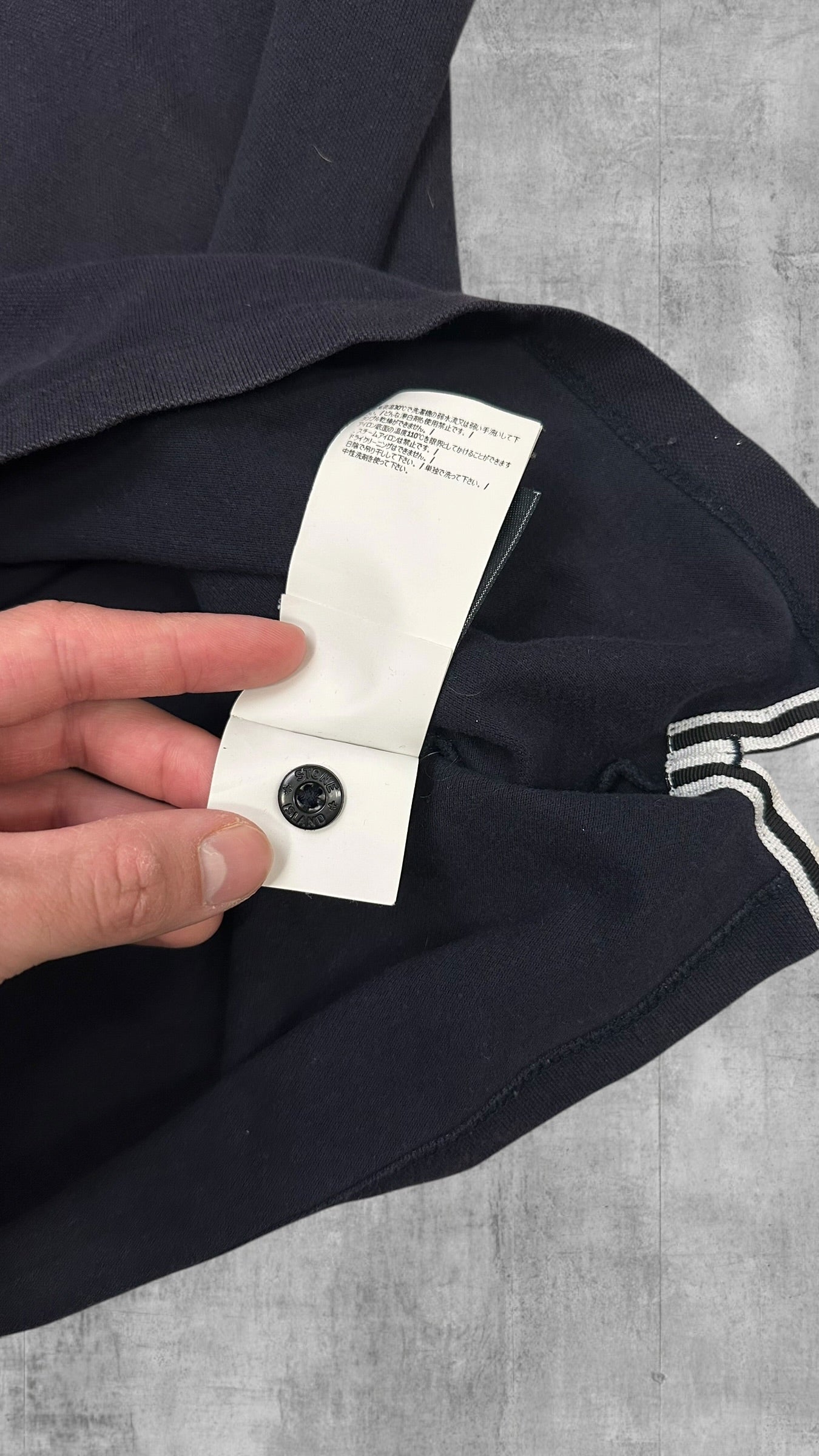 Stone Island Polo Shirt Schwarzblau XL slim fit