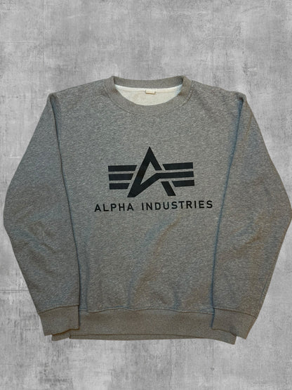 Alpha Industries Felpa Grigio M