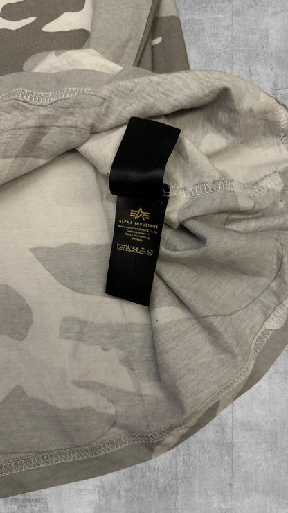 Alpha Industries T-Shirt Camouflage Grau XL