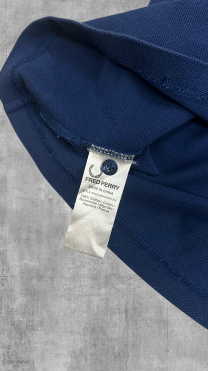 Fred Perry Polo Shirt Navy Blau S Slim Fit