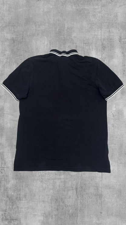 Fred Perry Polo Shirt Schwarz Weiß M Slim Fit