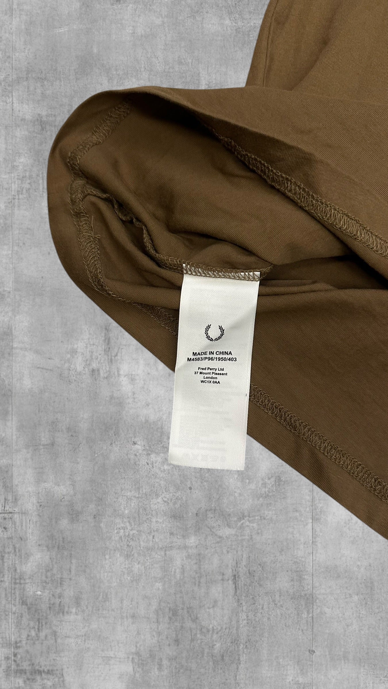 Fred Perry T shirt Tee Braun M