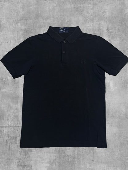 Fred Perry Polo Shirt Black S Slim Fit
