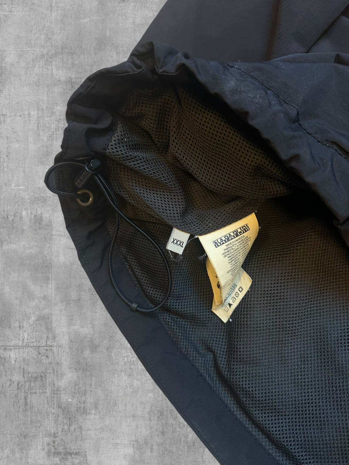 Napapijri Windbreaker Regenjacke Schwarz 3XL