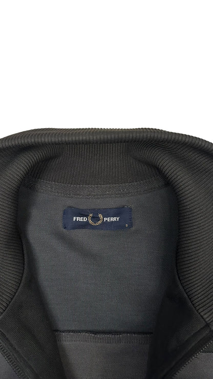 Fred Perry Trainingsjacke Schwarz Grau S