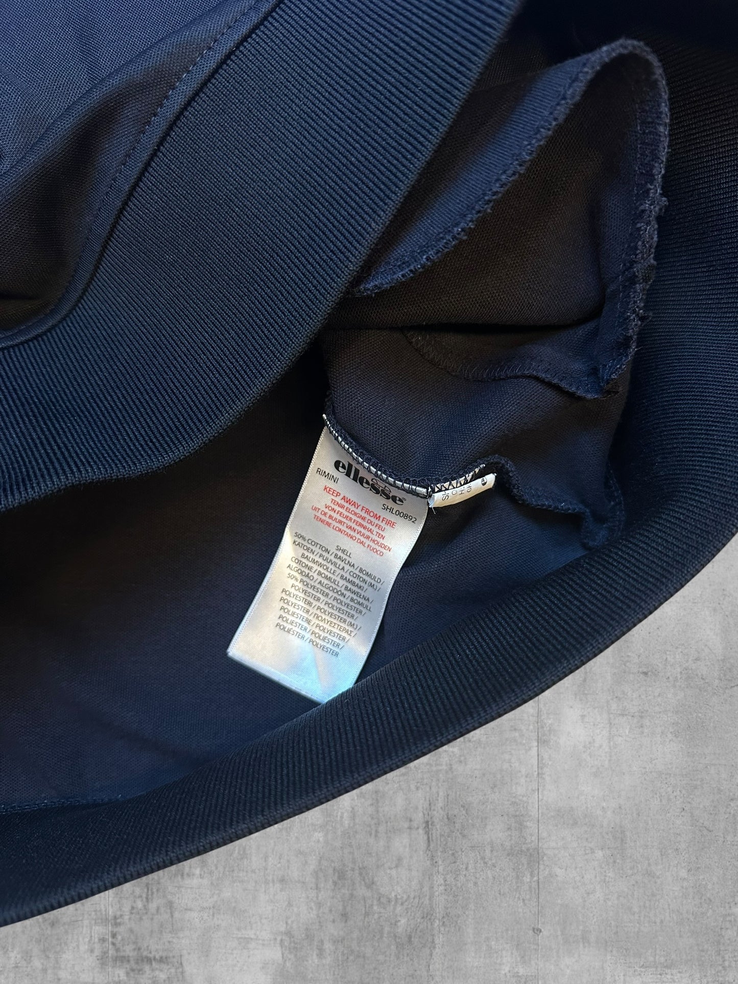 Ellesse Rimini Trainingsjacke Blau Schwarz Weiß S