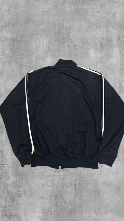 Fred Perry Trainingsjacke Taped Zip Jacke Schwarz/Navy Blau Weiß L