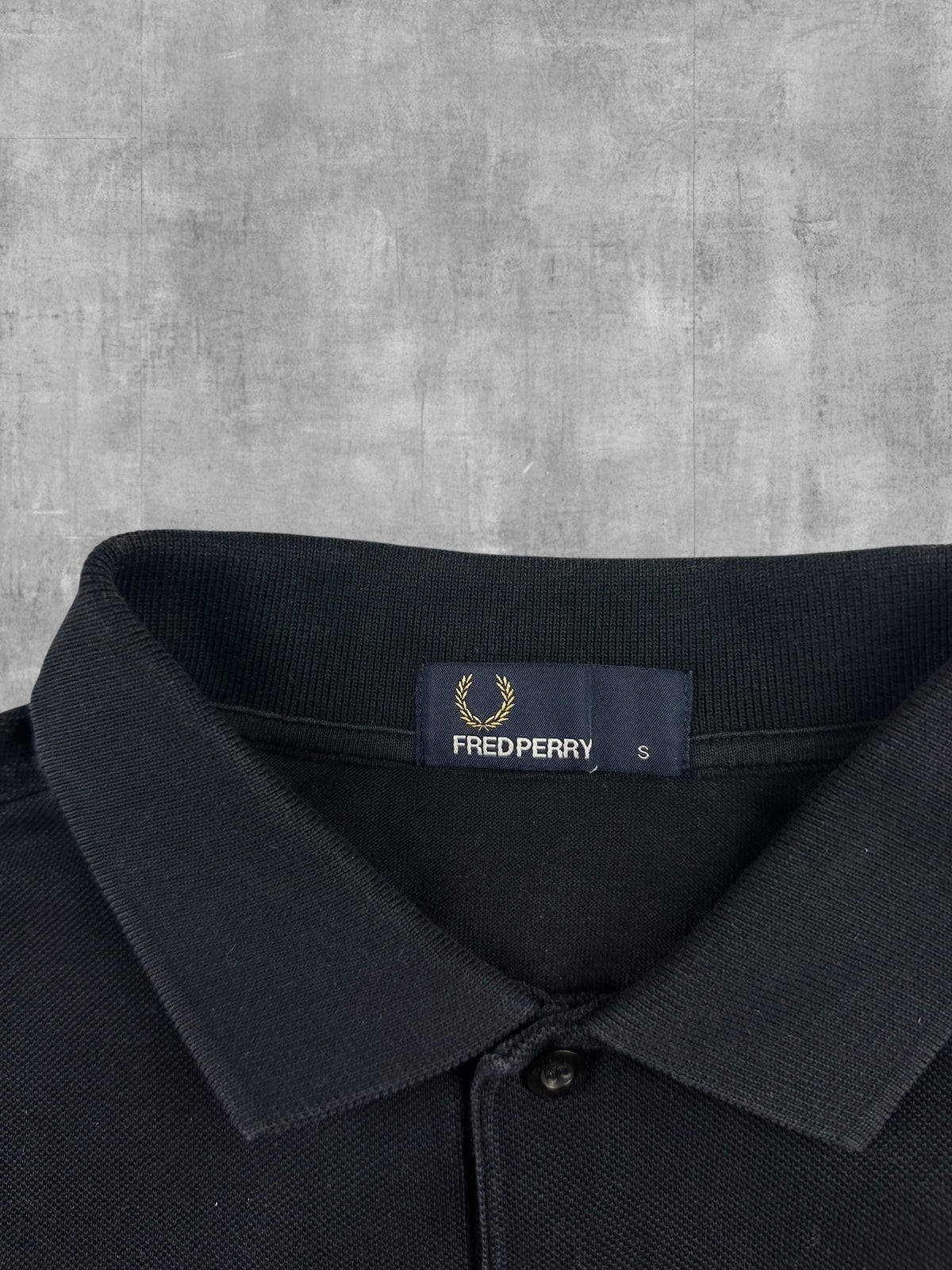 Fred Perry Polo Shirt Schwarz S